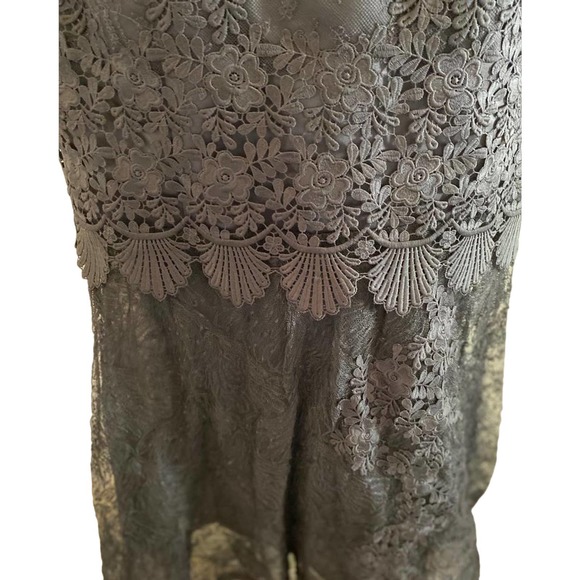 Samy Gicherman Black Guipure Lace MOB Gown 12 - Picture 7 of 11